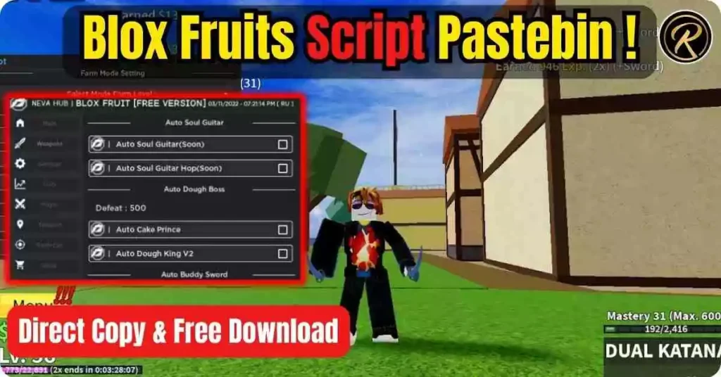 Blox Fruits Script Pastebin, Direct Copy & Free Download